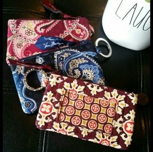 SOLD! NWOT Vera Bradley Key Fob ID case bundle